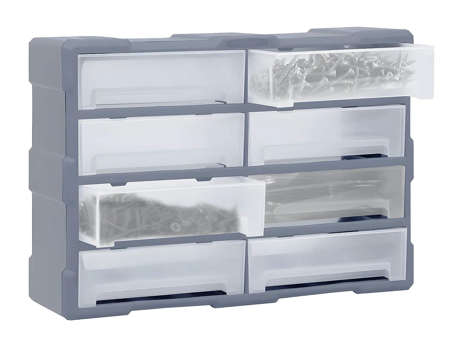 Maison Exclusive Organizador multicajones con 8 cajones grandes 52x16x37 cm