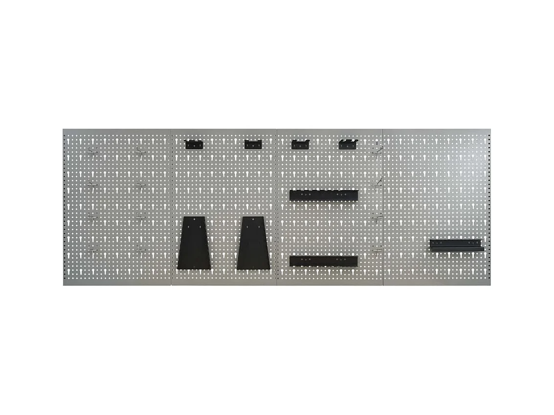 Prolenta Premium -  Panneaux perforés muraux 4 pcs 40x58 cm Acier