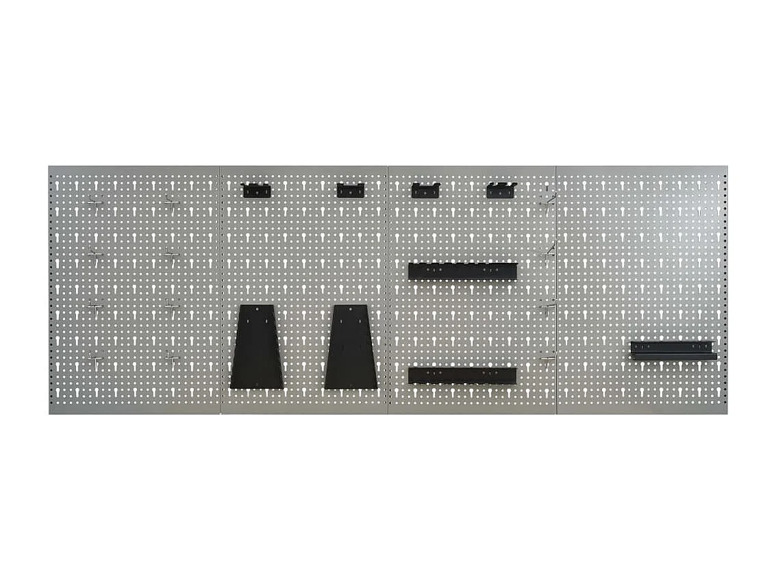 Prolenta Premium -  Panneaux perforés muraux 4 pcs 40x58 cm Acier