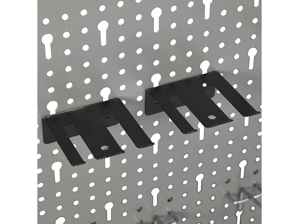 Prolenta Premium -  Panneaux perforés muraux 4 pcs 40x58 cm Acier