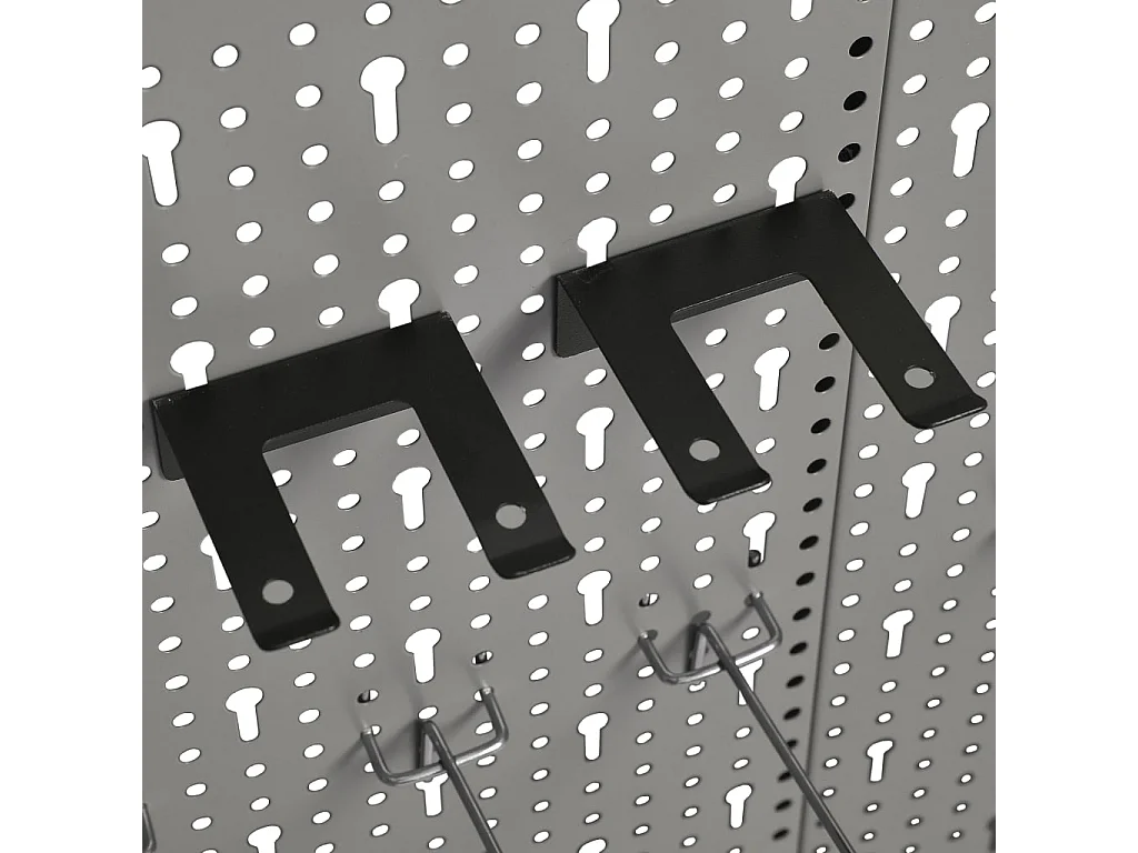 Prolenta Premium -  Panneaux perforés muraux 4 pcs 40x58 cm Acier