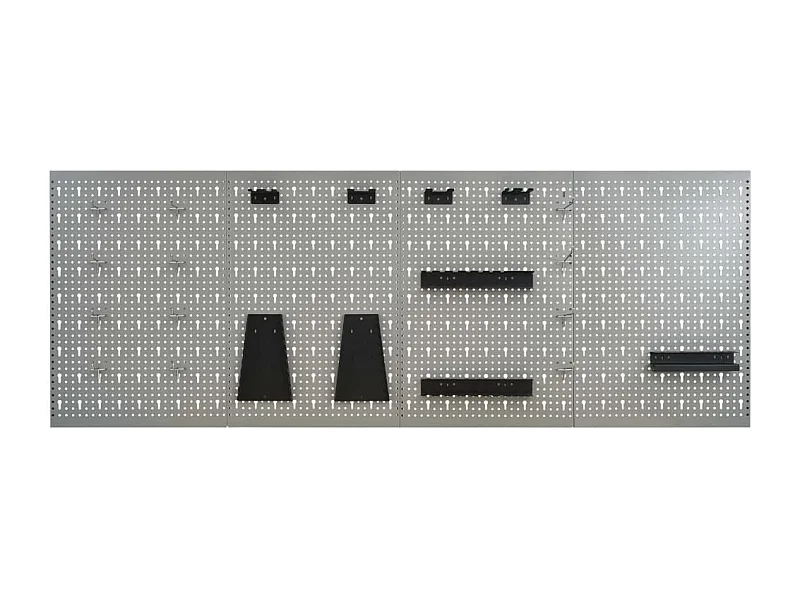 Prolenta Premium -  Panneaux perforés muraux 4 pcs 40x58 cm Acier