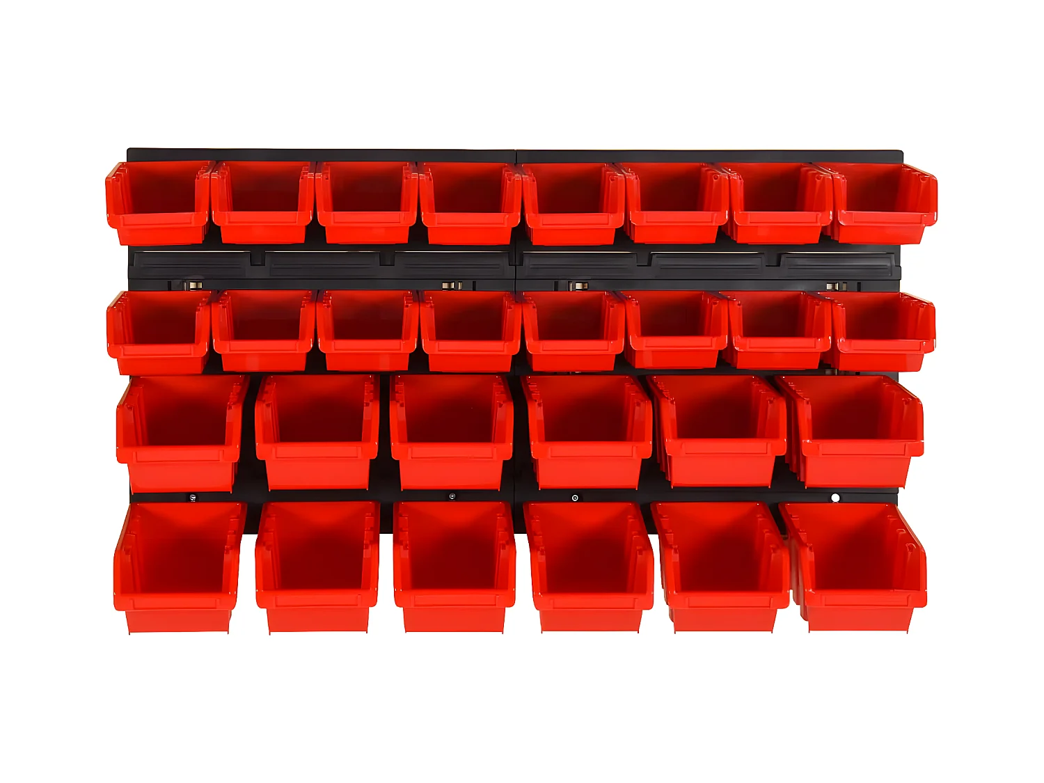 Maison Exclusive Set da Officina 30 pz Rosso e Nero 77x39 cm in Polipropilene