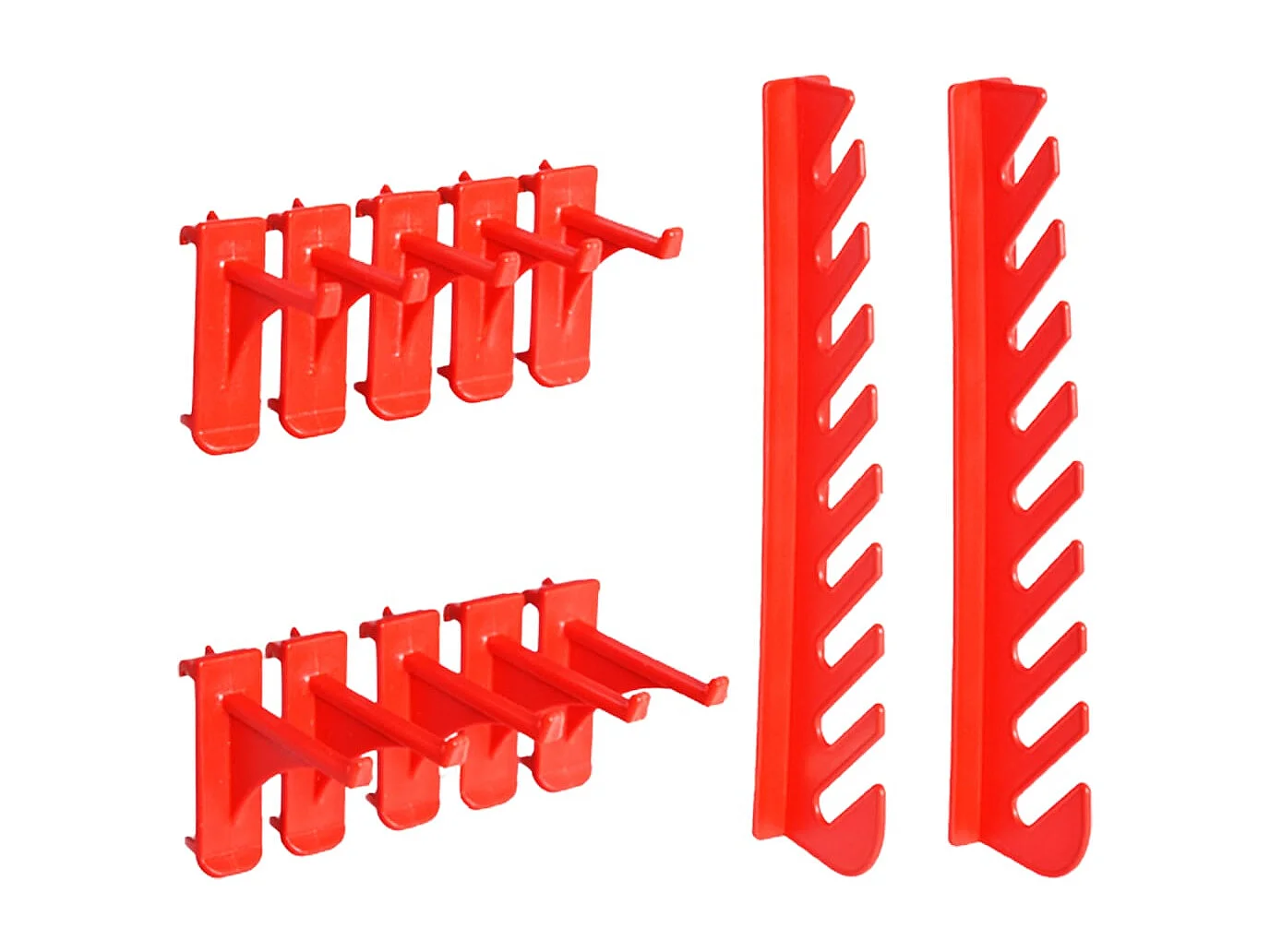 Trinda  Kit de bacs de stockage et panneaux muraux 29 pcs rouge et noir