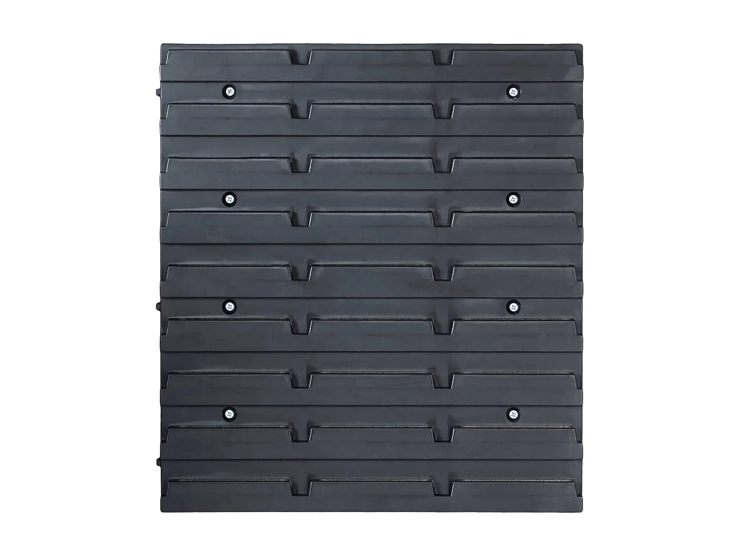 Trinda  Kit de bacs de stockage et panneaux muraux 29 pcs rouge et noir