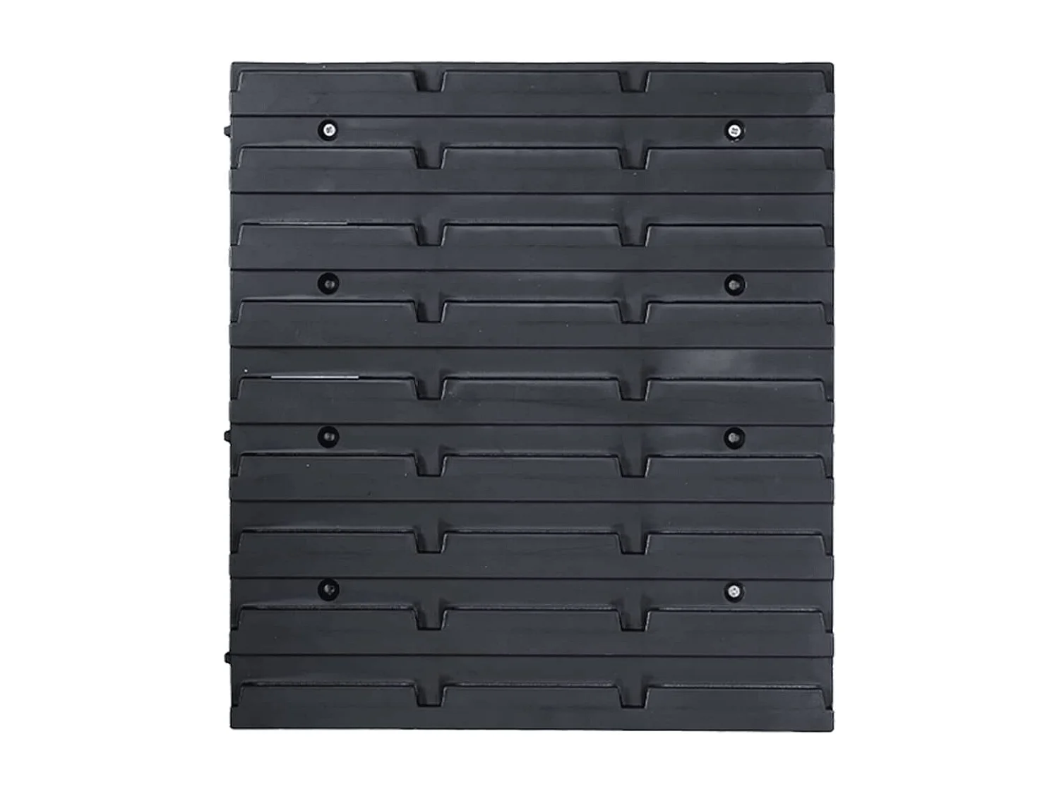 Svelrik  Kit de bacs de stockage et panneaux muraux 96 pcs Bleu et noir