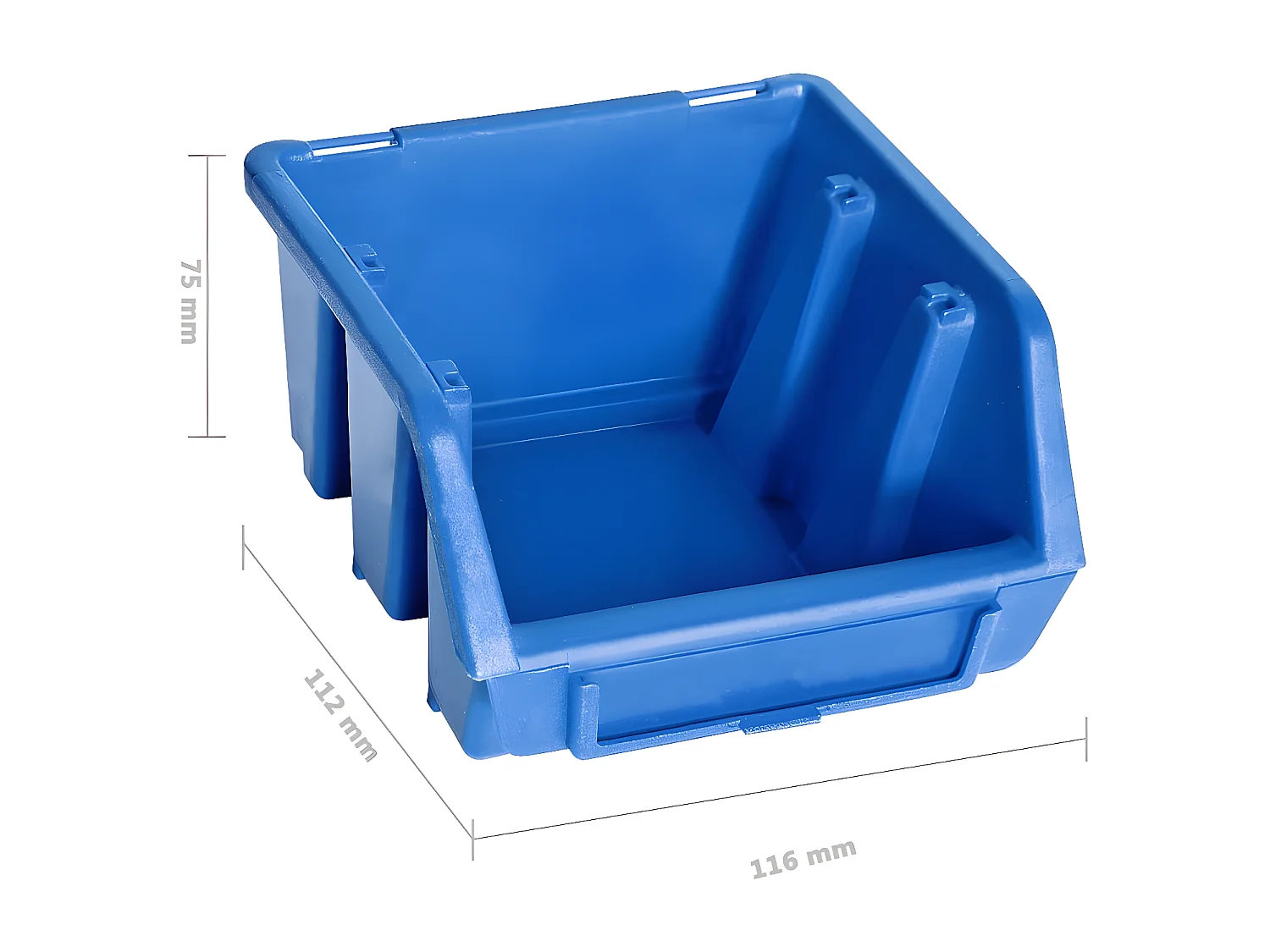 Svelrik  Kit de bacs de stockage et panneaux muraux 96 pcs Bleu et noir