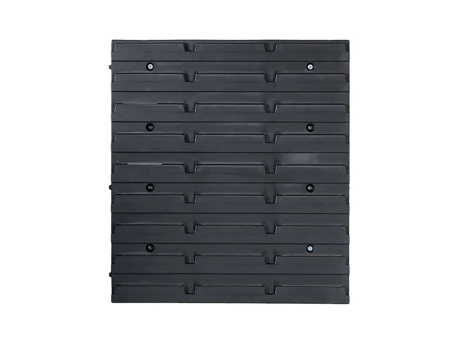 Garden Furniture -  Kit Contenitori 71 pz con Pannelli a Parete Rosso e Nero