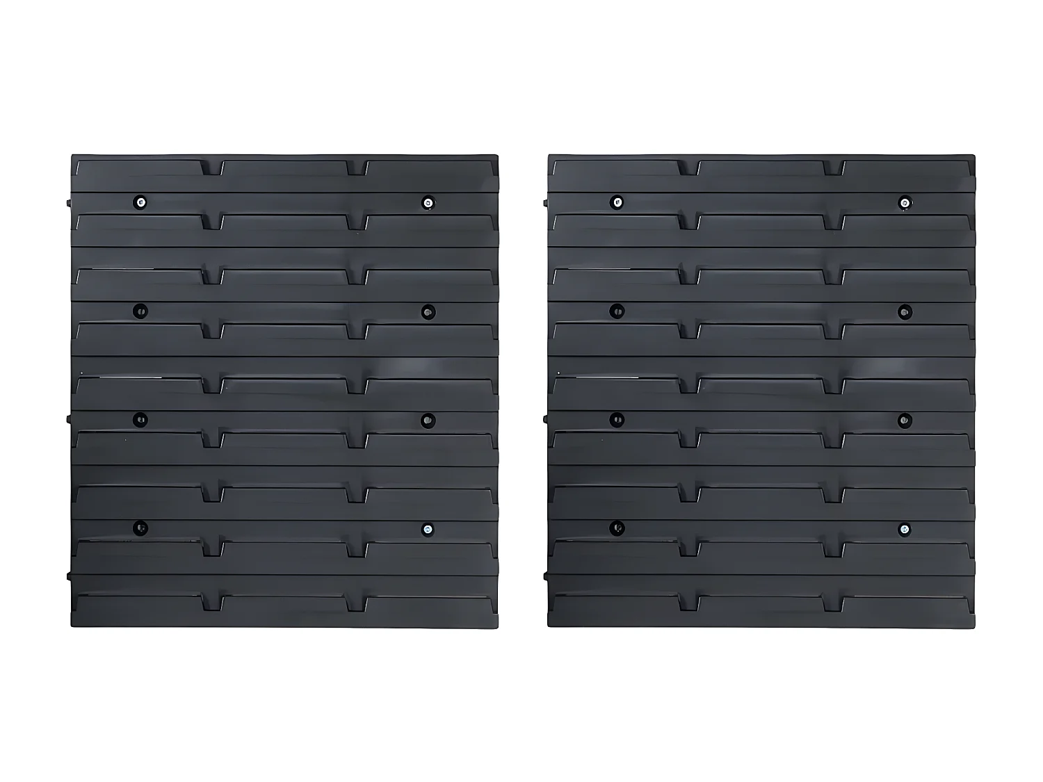 Garden Furniture -  Kit de stockage avec panneaux muraux 71 pcs Rouge et noir