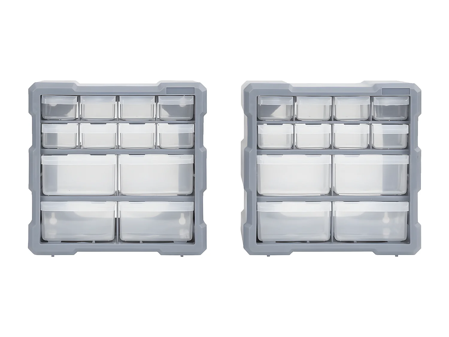 Prolenta Premium -  Organizadores multicajones con 12 cajones 2 uds 26,5x16x26 cm