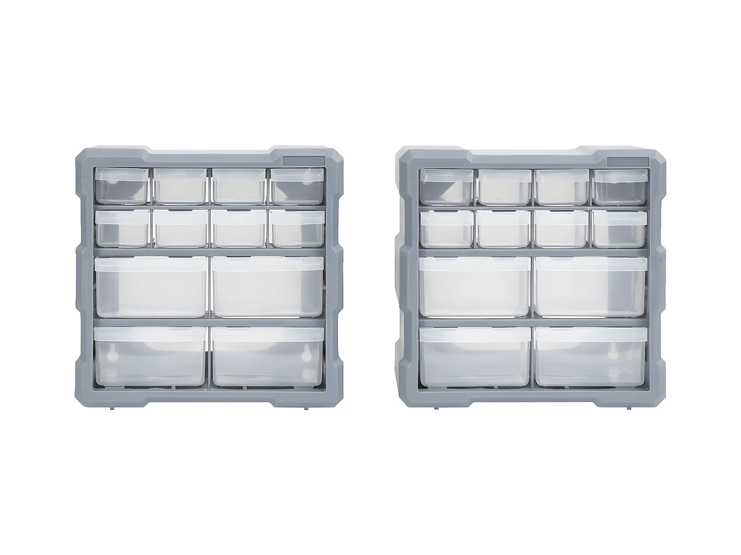 Prolenta Premium -  Organisateurs multi-tiroirs avec 12 tiroirs 2 pcs 26,5x16x26 cm