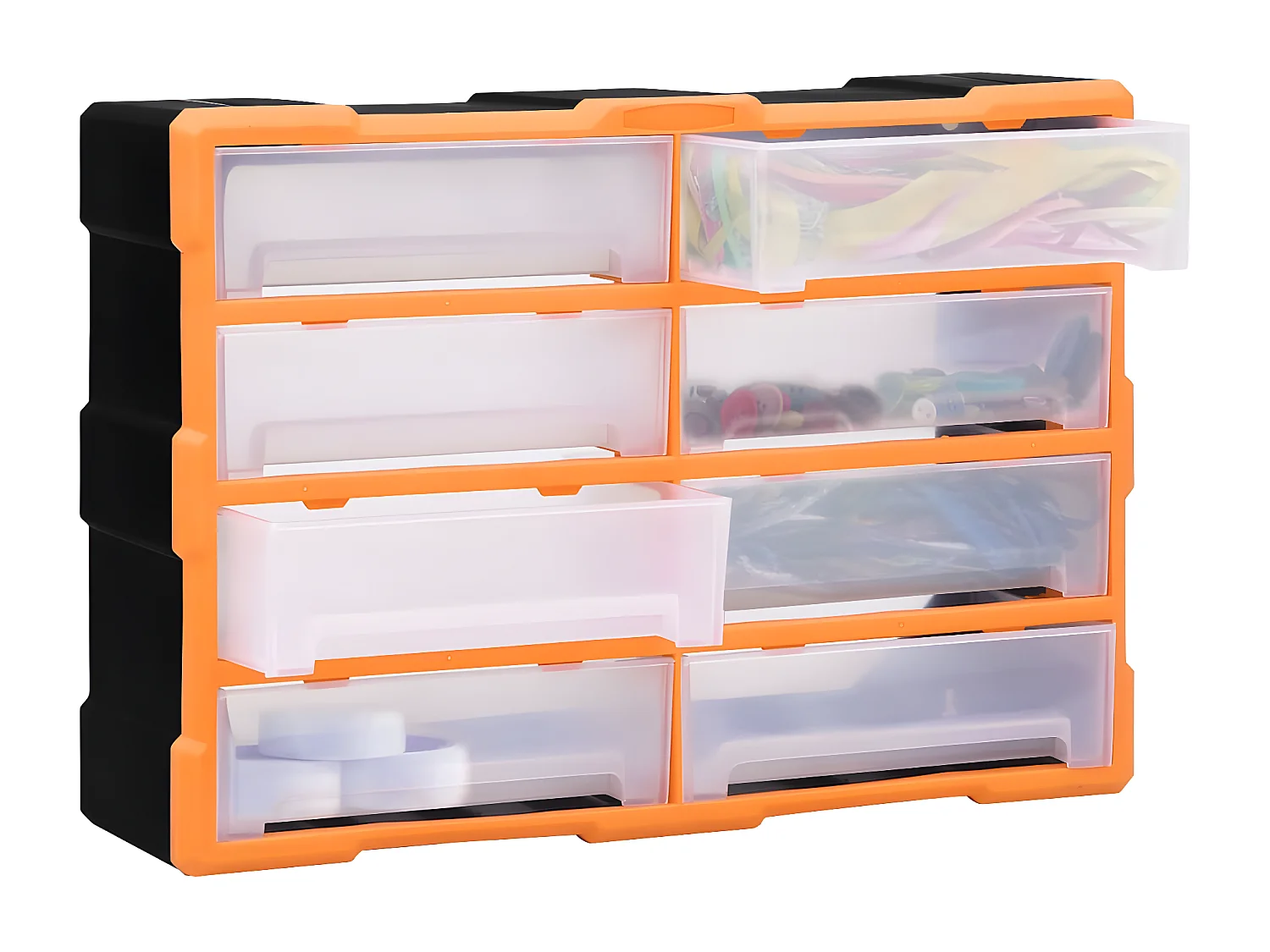 Maison Exclusive Mobile Contenitore con 8 Cassetti Grandi 52x16x37 cm