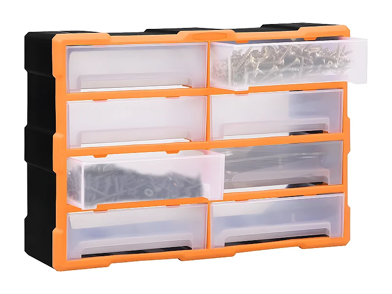 Prolenta Premium -  Organisateur multi-tiroirs avec 8 grands tiroirs 52x16x37 cm