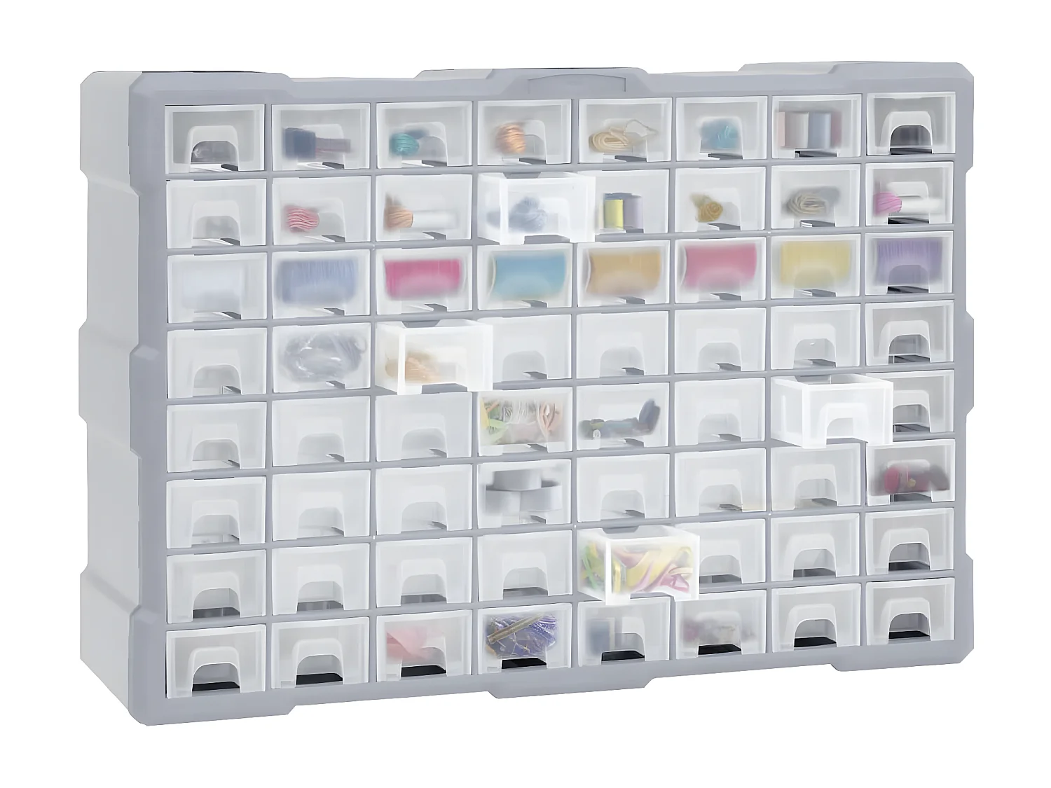 Prolenta Premium -  Organizador multicajones con 64 cajones 52x16x37,5 cm
