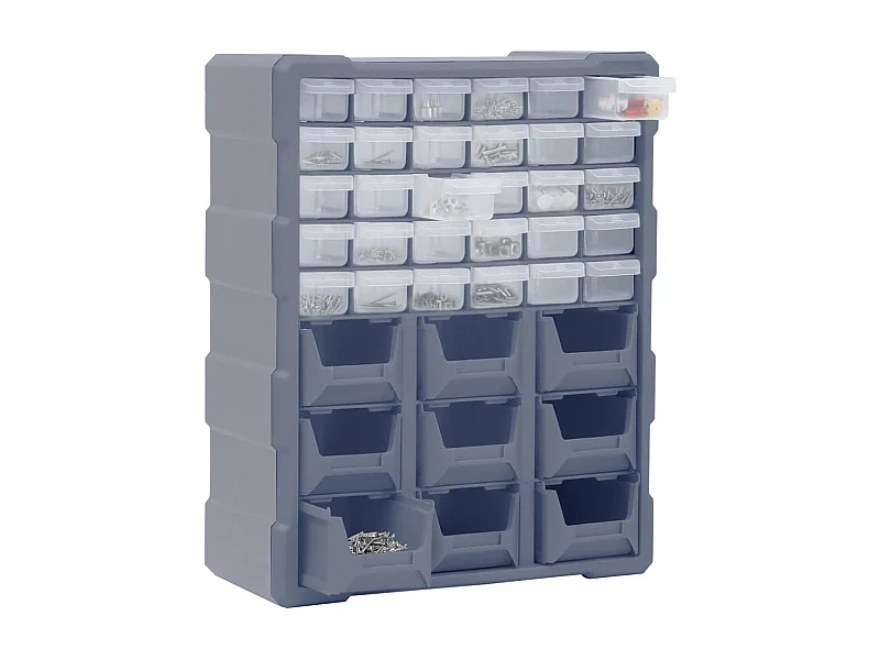 Maison Exclusive Organizador multicajones con 39 cajones 38x16x47 cm