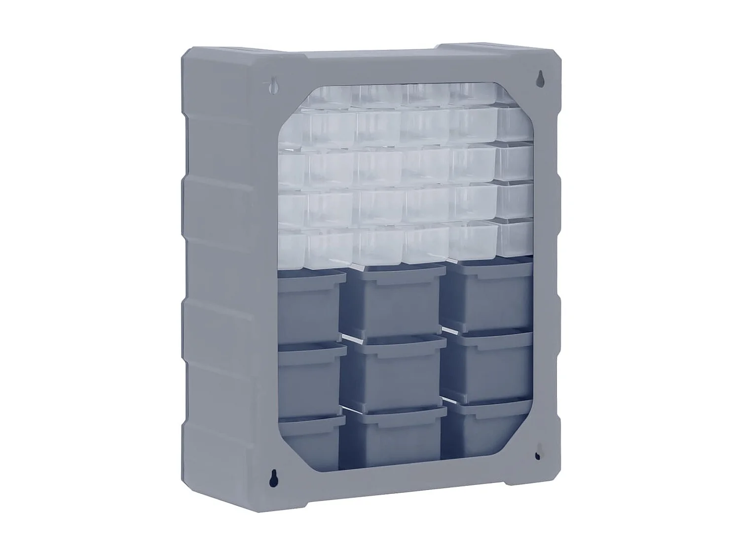 Maison Exclusive Mobile Contenitore con 39 Cassetti 38x16x47 cm