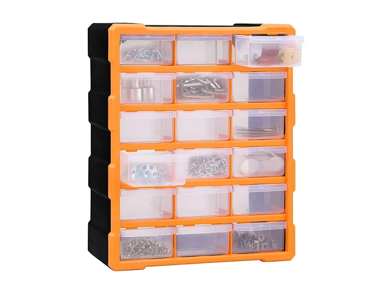 Maison Exclusive Organizador multicajones con 18 cajones intermedios 38x16x47 cm