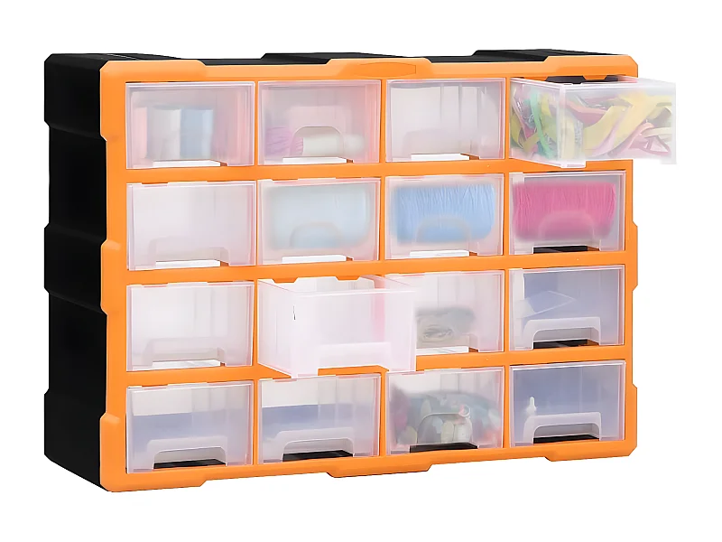 Prolenta Premium -  Organiser met 16 medium lades 52x16x37 cm