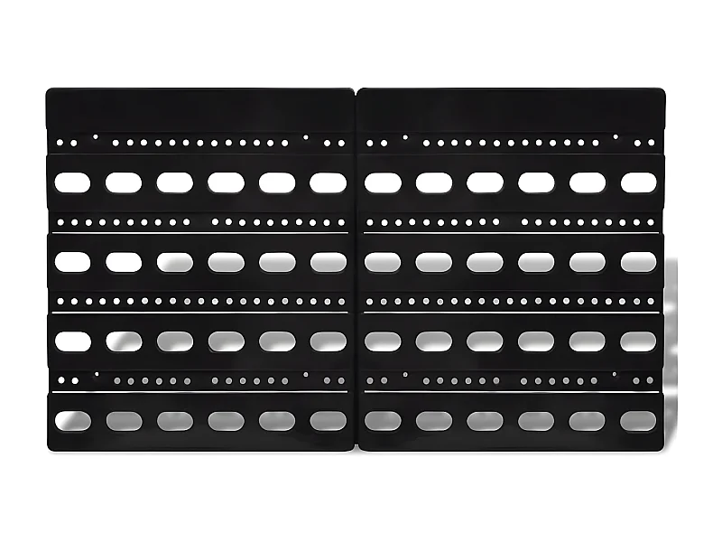 Garden Furniture -  Jeu de paniers muraux de stockage Plastique 30pcs Bleu et rouge