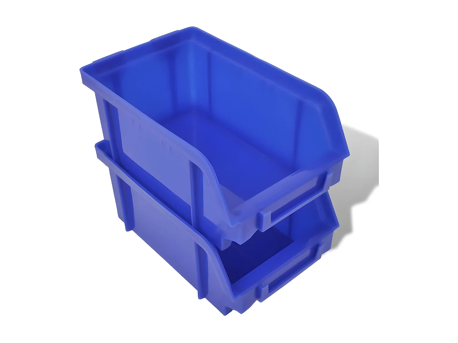 Garden Furniture -  Cajas de almacenaje de garaje de pared 30 pzas azul y rojo