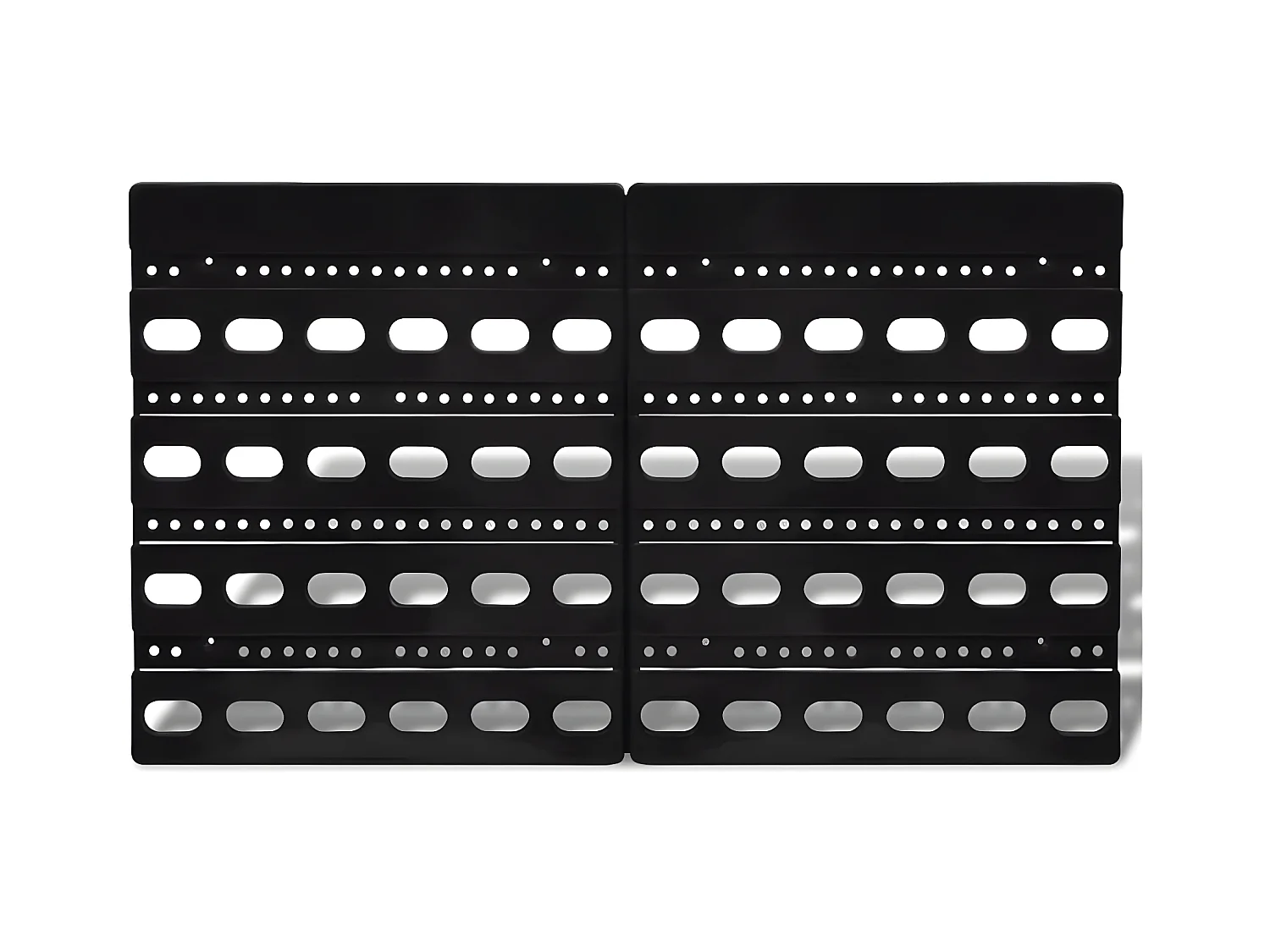 Garden Furniture -  Jeu de paniers muraux de stockage Plastique 30pcs Bleu et rouge