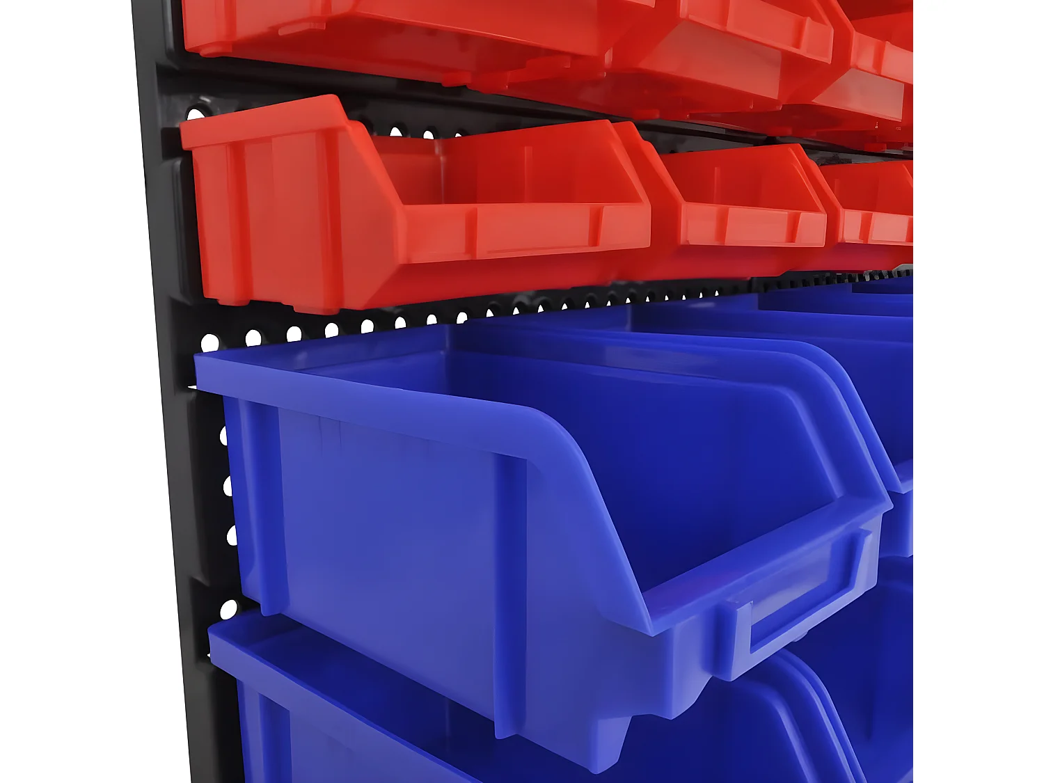 Garden Furniture -  Jeu de paniers muraux de stockage Plastique 30pcs Bleu et rouge