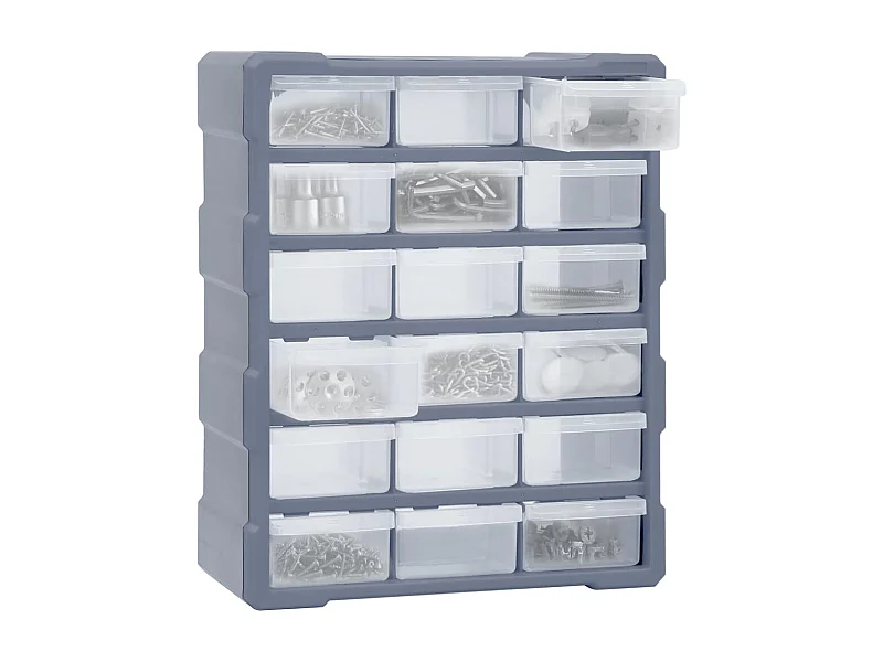 Prolenta Premium -  Organisateur multi-tiroirs avec 18 tiroirs centraux 38x16x47 cm