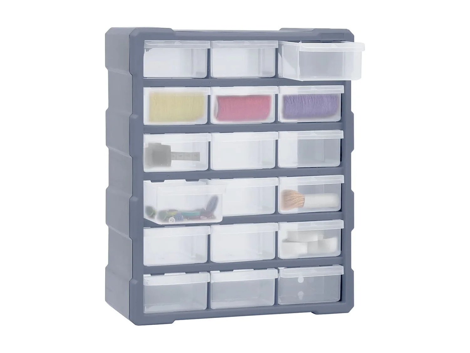 Prolenta Premium -  Mobile Contenitore con 18 Cassetti Medi 38x16x47 cm