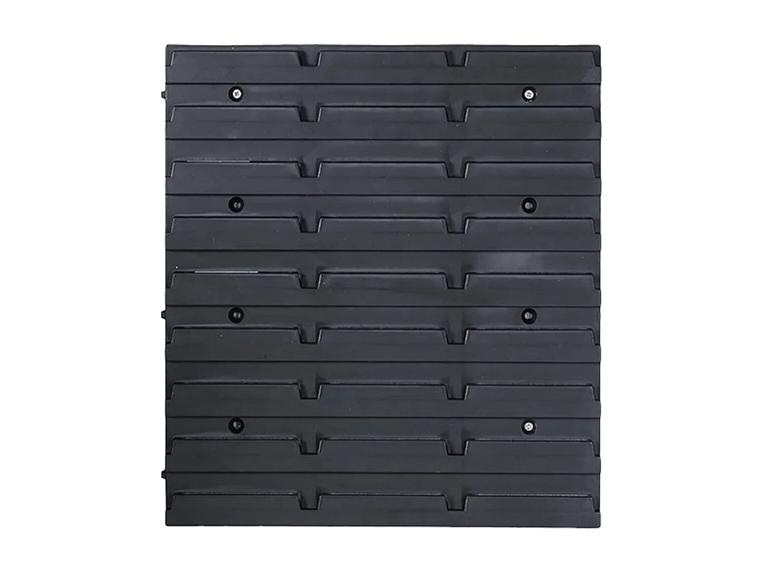 Garden Furniture -  Kit de cajas de almacenaje 103 pzas paneles de pared rojo/negro