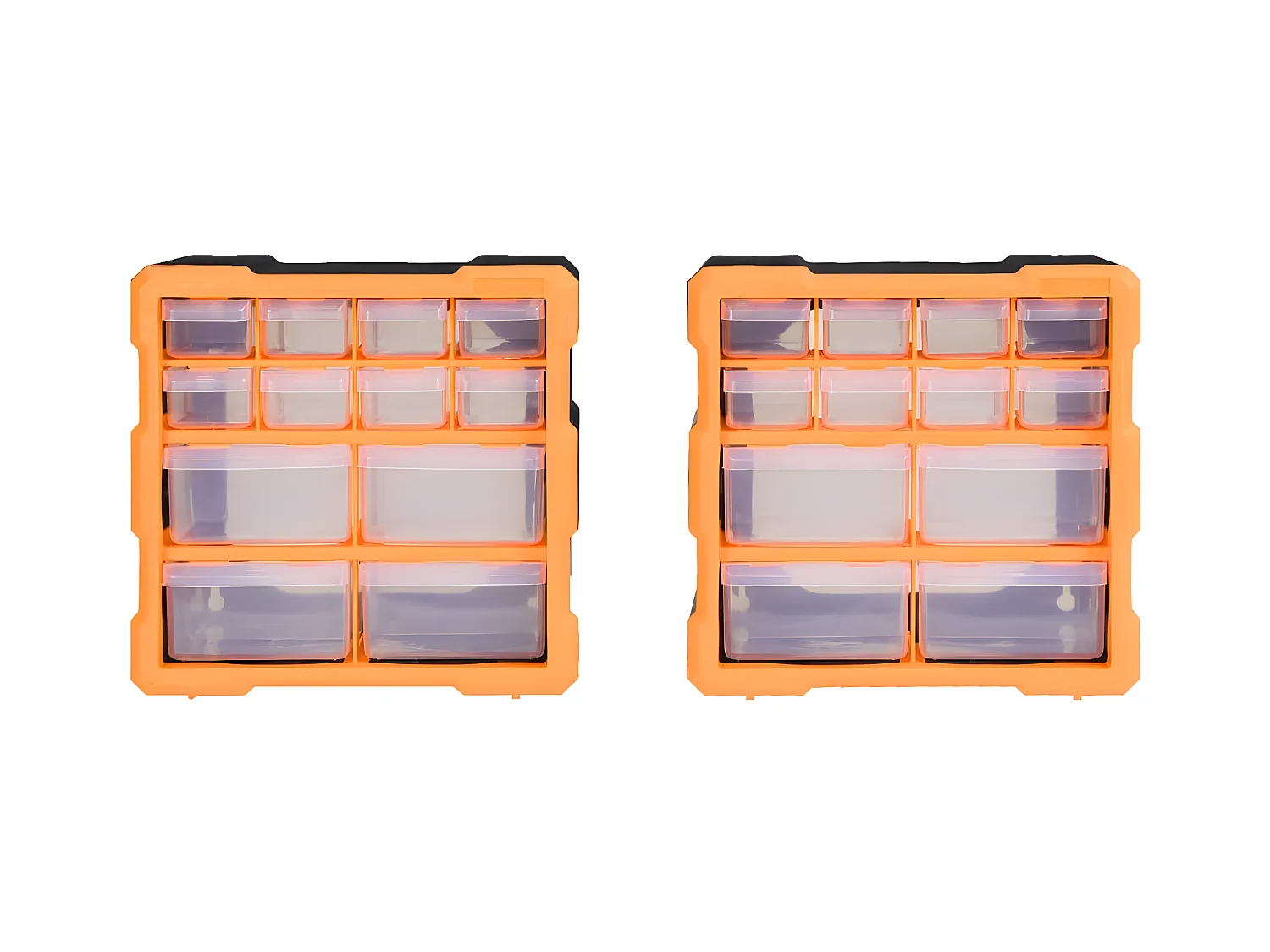 Prolenta Premium -  Organisateurs multi-tiroirs avec 12 tiroirs 2 pcs 26,5x16x26 cm