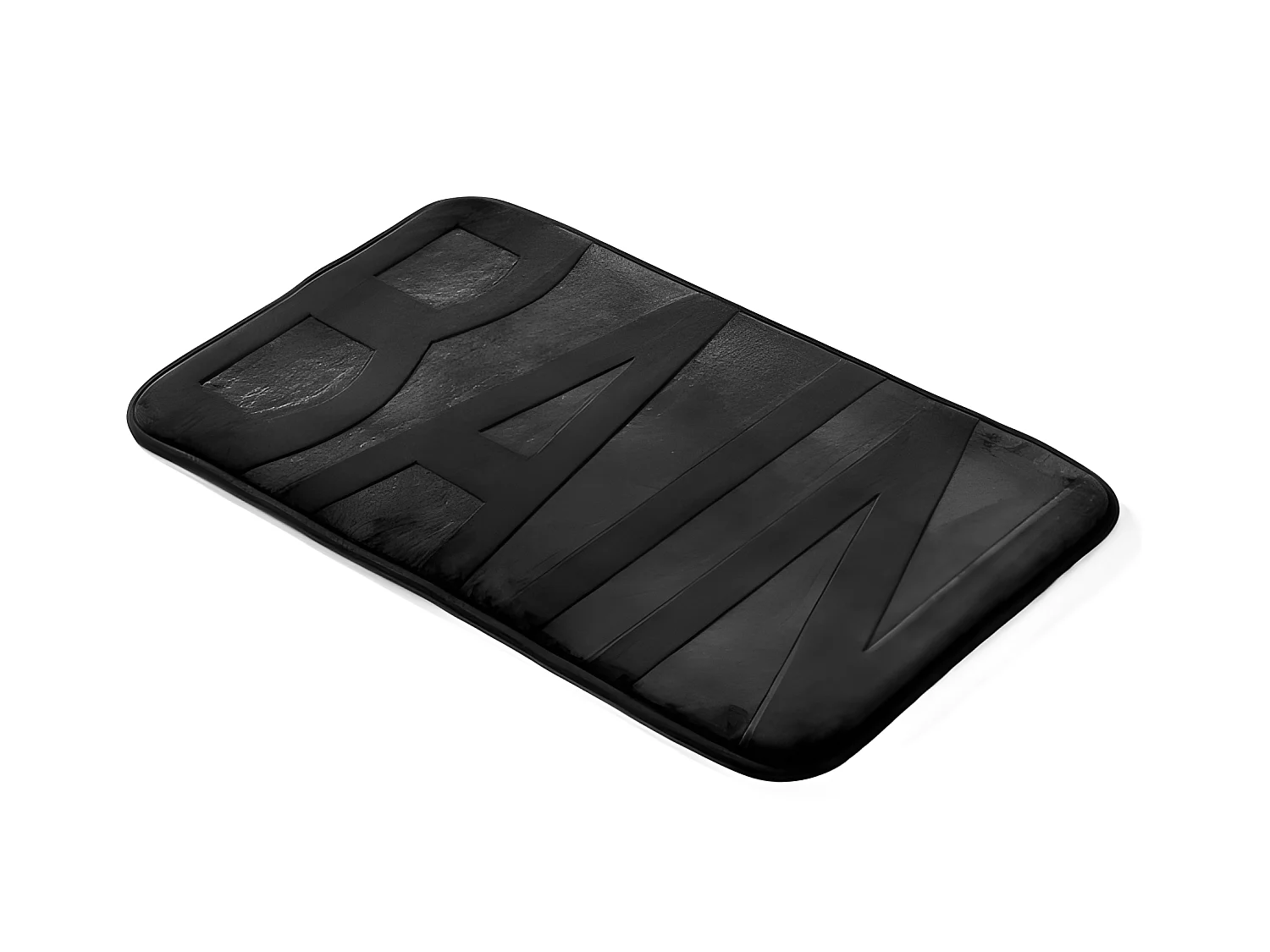 Tapis de Bain Microfibre "Relief" 45x75cm Noir