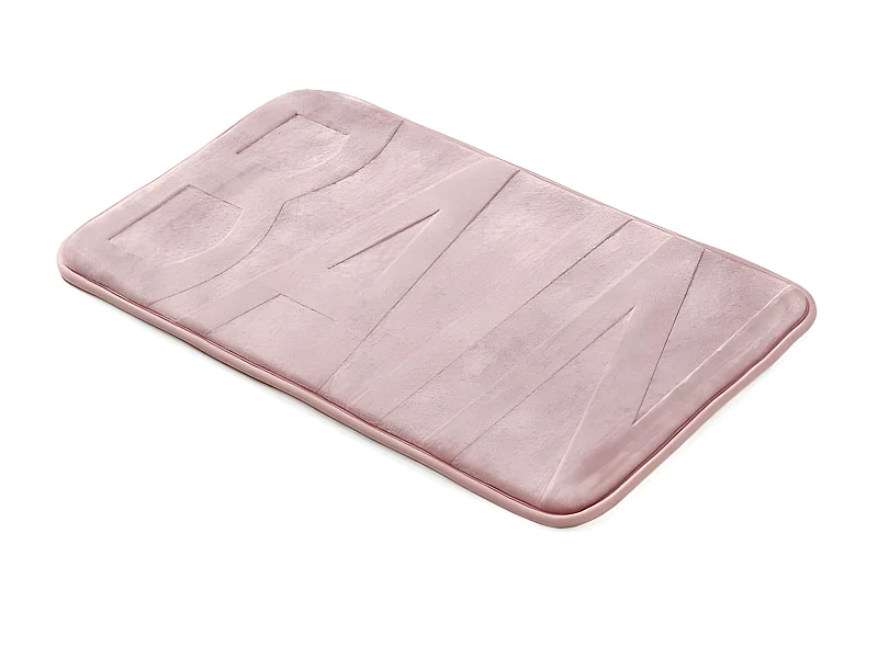 Tapis de Bain Microfibre "Relief" 45x75cm Rose