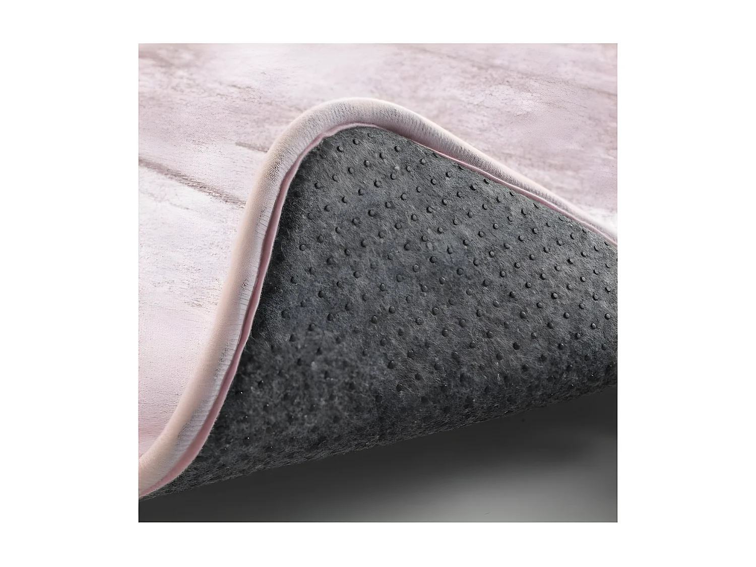 Tapis de Bain Microfibre "Relief" 45x75cm Rose