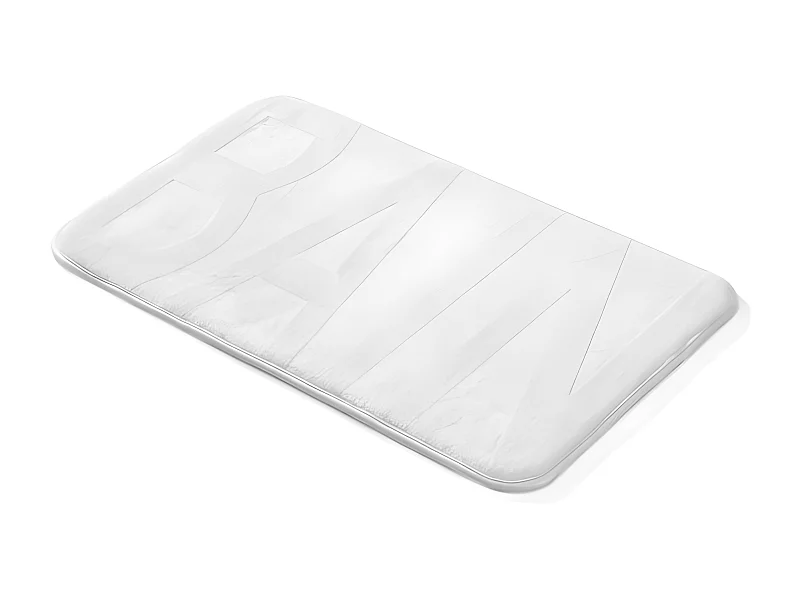 Tapis de Bain Microfibre "Relief" 45x75cm Blanc