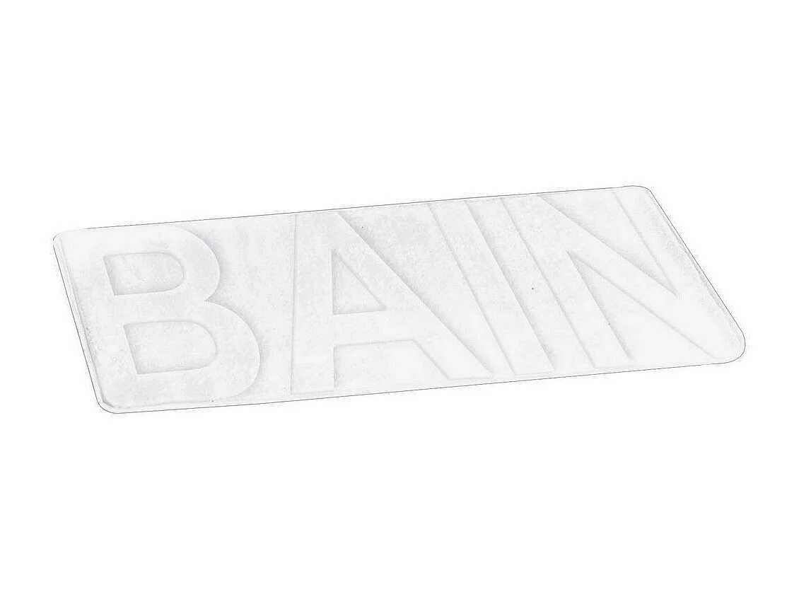 Tapis de Bain Microfibre "Relief" 45x75cm Blanc