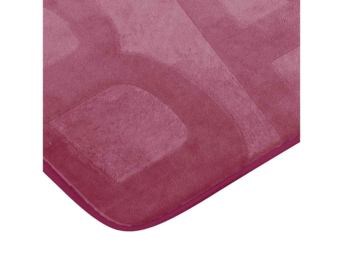 Tapis de Bain Microfibre "Relief" 45x75cm Framboise