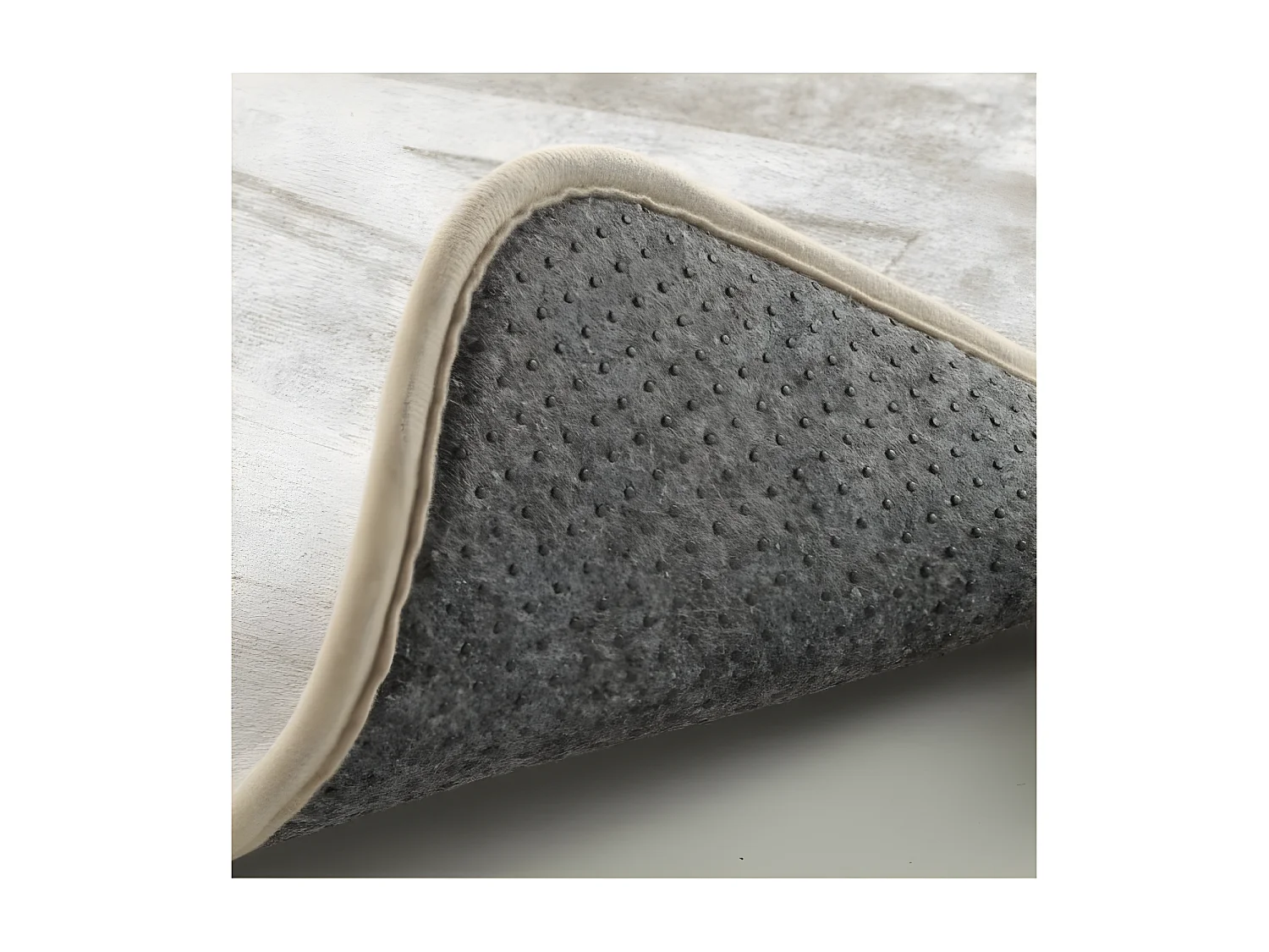 Tapis de Bain Microfibre "Relief" 45x75cm Taupe