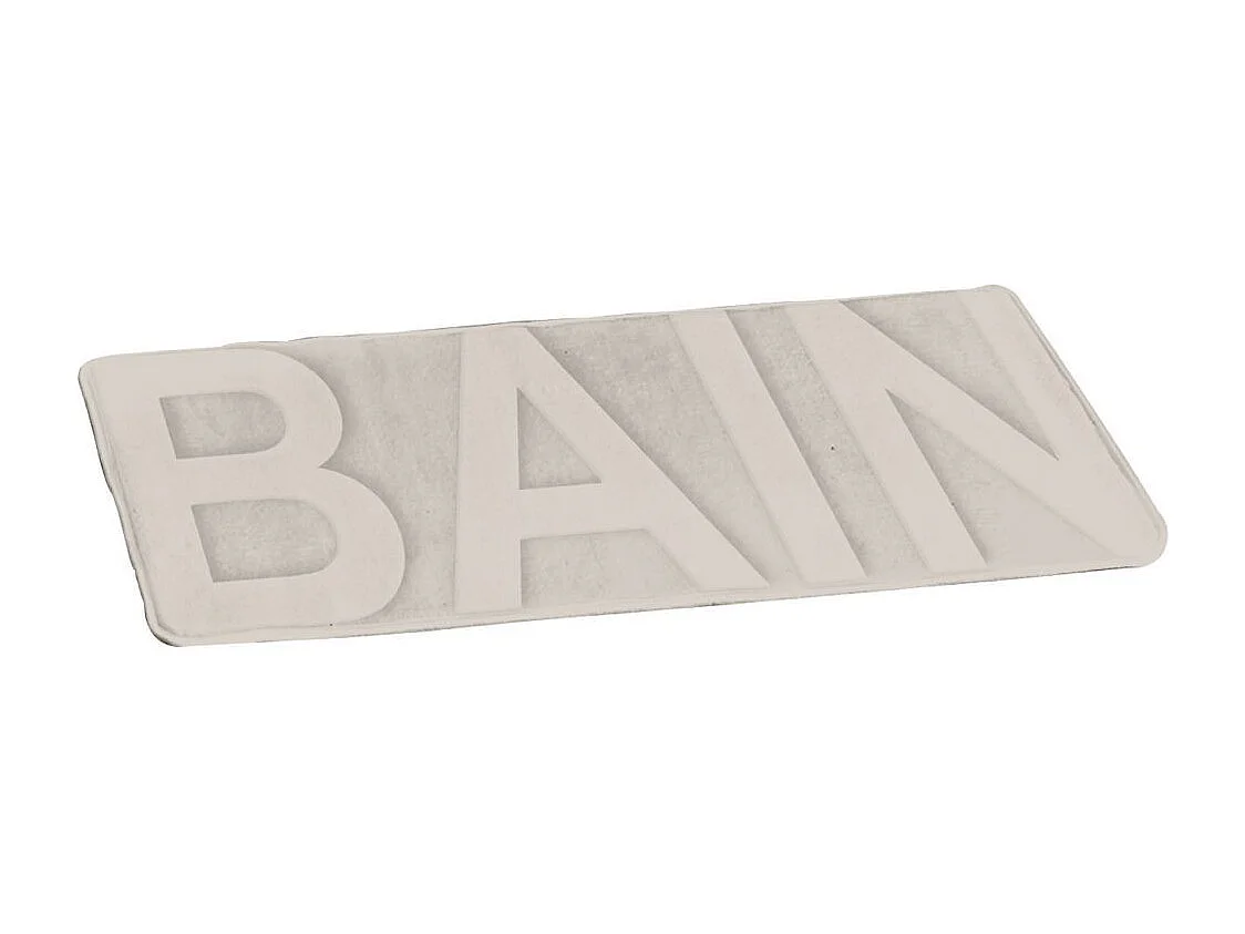 Tapis de Bain Microfibre "Relief" 45x75cm Taupe