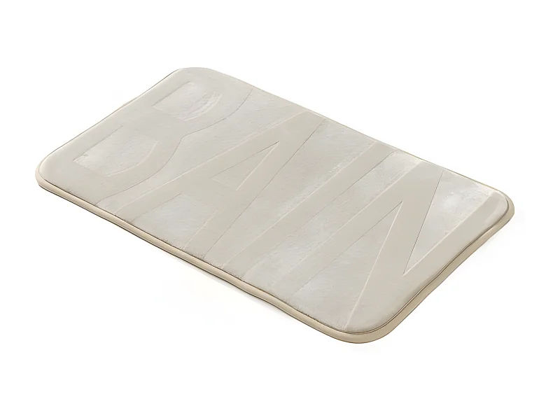 Tapis de Bain Microfibre "Relief" 45x75cm Taupe