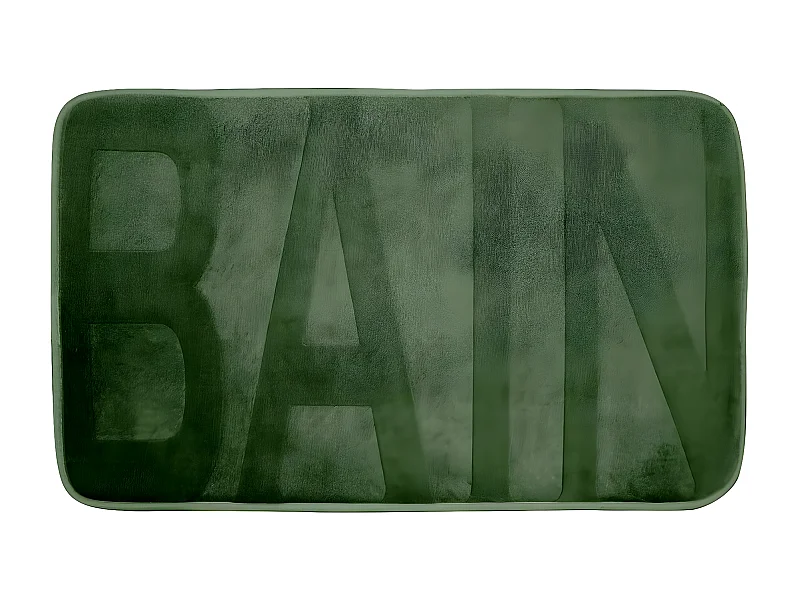 Tapis de Bain Microfibre "Relief" 45x75cm Kaki