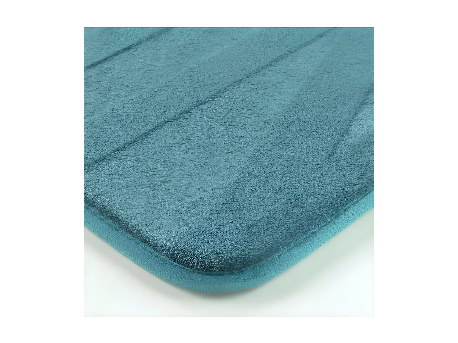 Tapis de Bain Microfibre "Relief" 45x75cm Bleu Canard