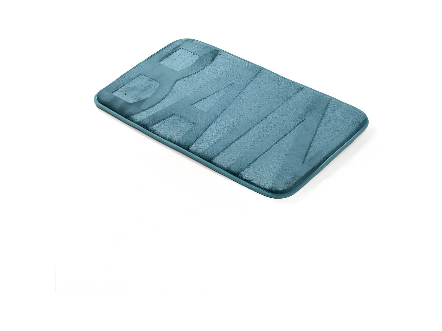 Tapis de Bain Microfibre "Relief" 45x75cm Bleu Canard