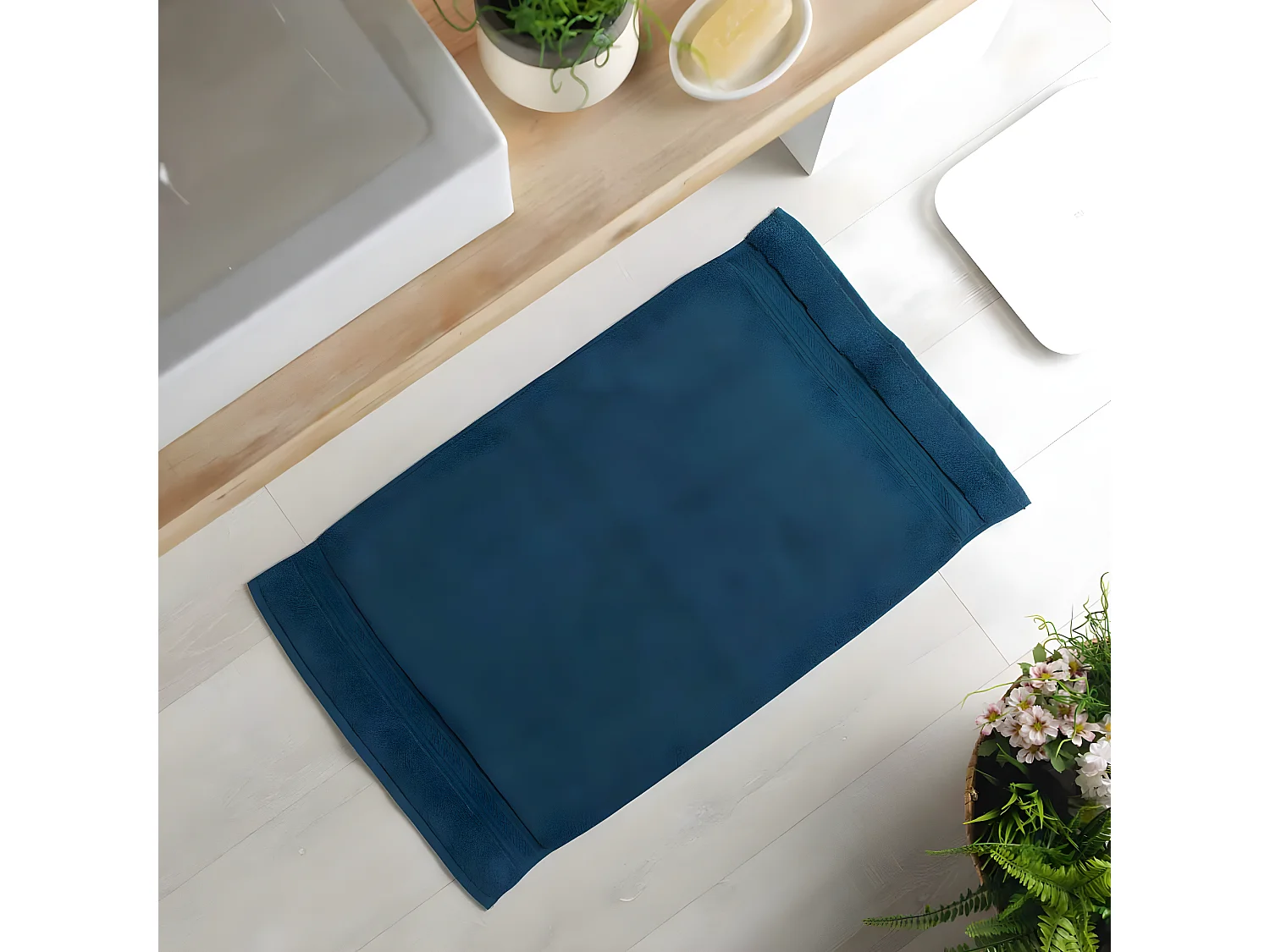 Tapis de Bain "Colors" 50x85cm Bleu Nuit