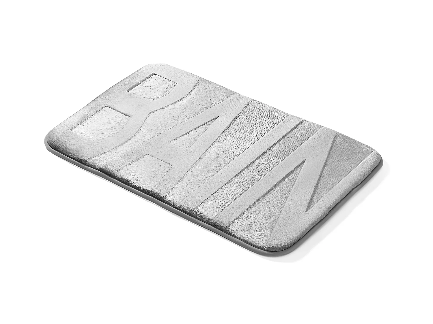 Tapis de Bain Microfibre "Relief" 45x75cm Gris Clair