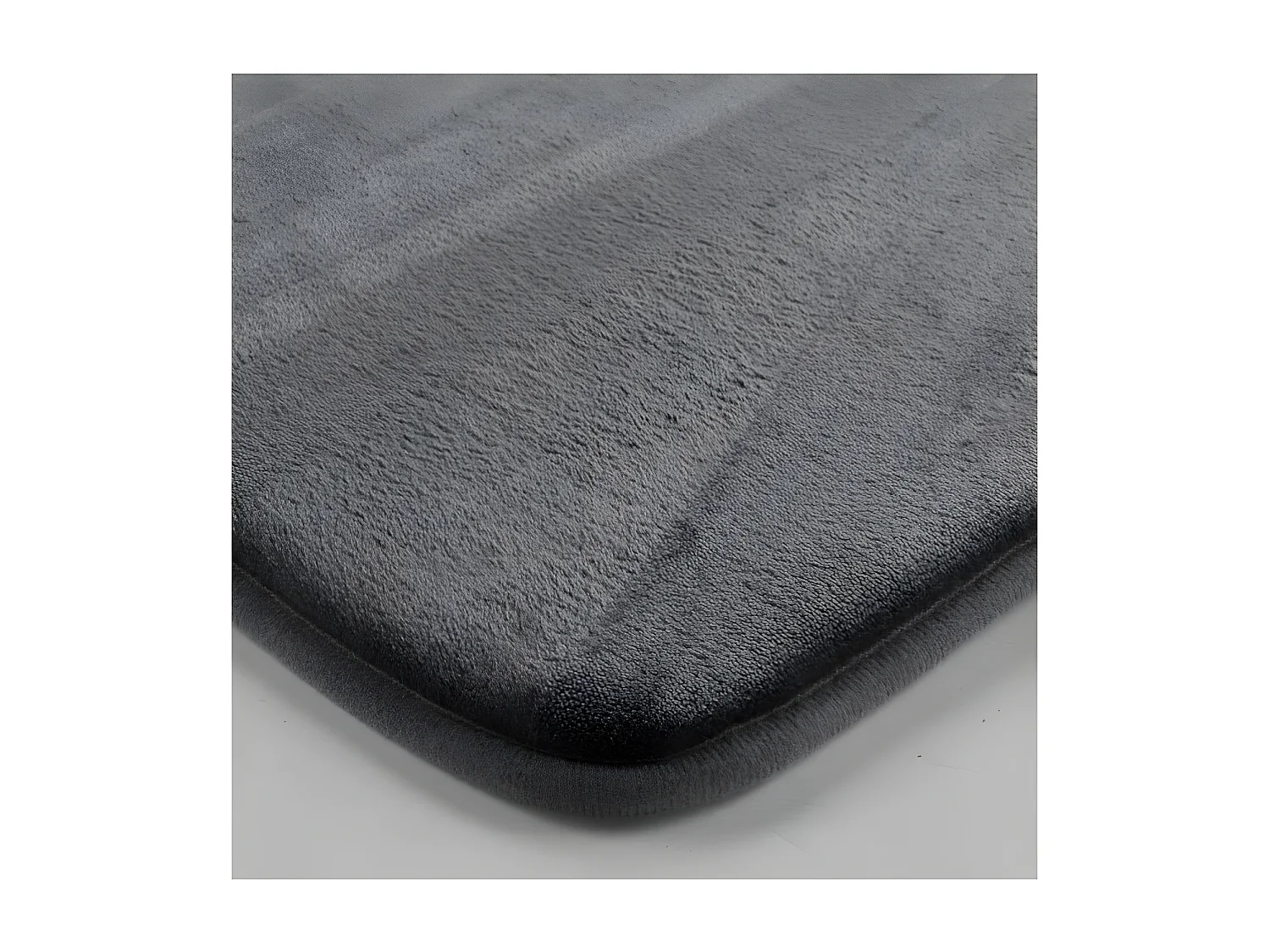 Tapis de Bain Microfibre "Relief" 45x75cm Anthracite