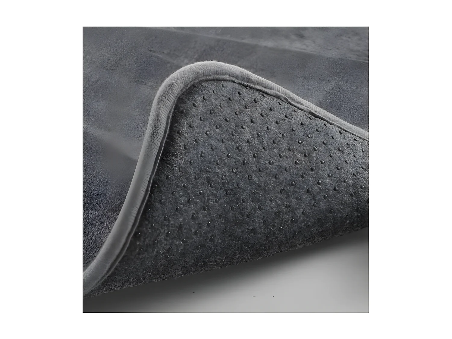 Tapis de Bain Microfibre "Relief" 45x75cm Anthracite