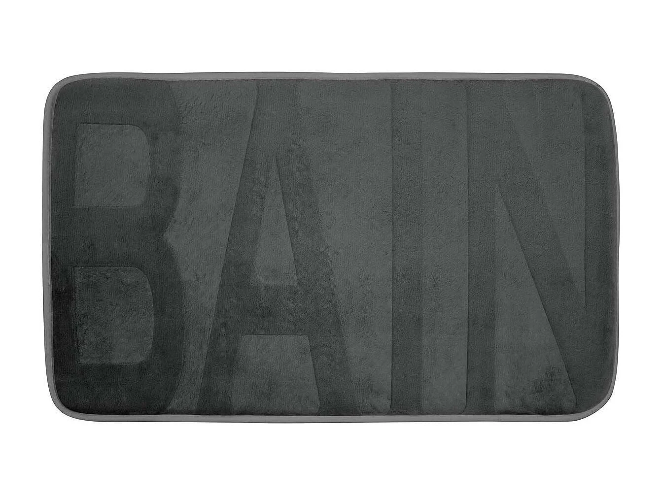Tapis de Bain Microfibre "Relief" 45x75cm Anthracite