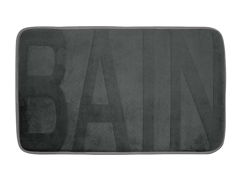 Tapis de Bain Microfibre "Relief" 45x75cm Anthracite