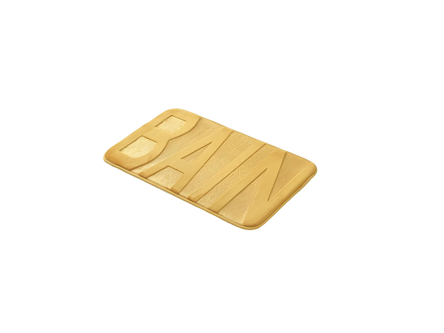Tapis de Bain Microfibre "Relief" 45x75cm Ocre