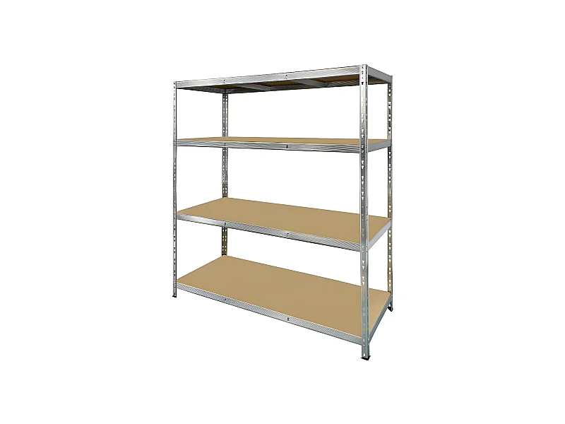 Etagère de rangement modulable et polyvalente pour atelier, garage cave ...Charges Lourdes -180x150x40cm - Gris